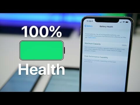 iPhone's battery health
